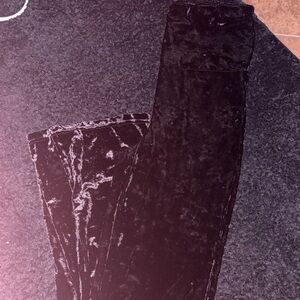 Black Velvet Leggings